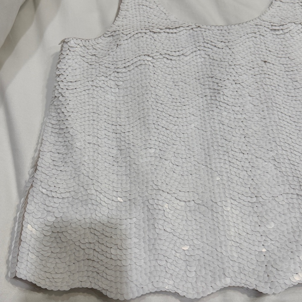 BCBGMaxazria Sequin Tank Top Sleeveless Cami EUC BCBG Max Azria M - Picture 11 of 15